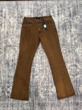 Fashion Nova Men's Brown Straight-Leg Jeans